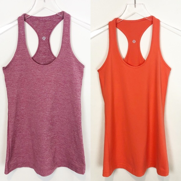 lululemon athletica Tops - Lululemon Bundle two tank top orange red S